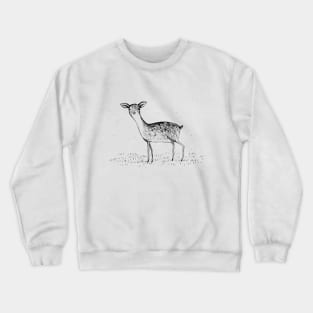 Monochrome Deer Crewneck Sweatshirt